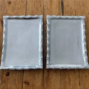 Silver Bamboo Trays